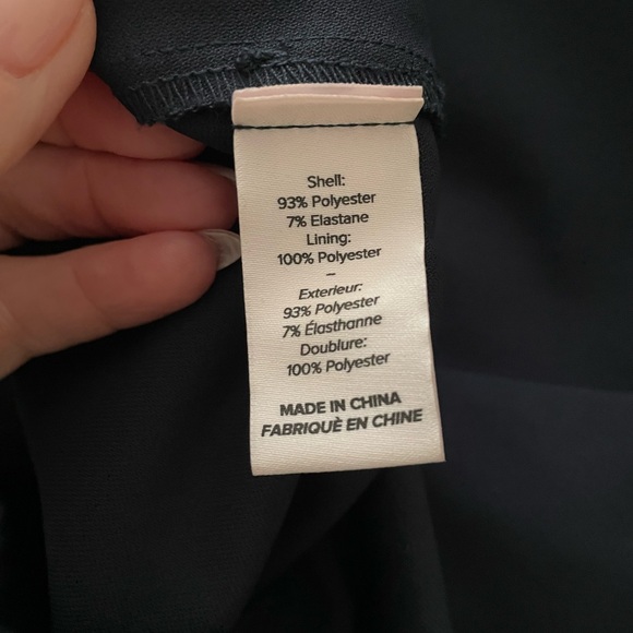 Cinq à Sept Dark Elina Gathered Mini-Shirtdress, Navy, Size 6 - Picture 10 of 10